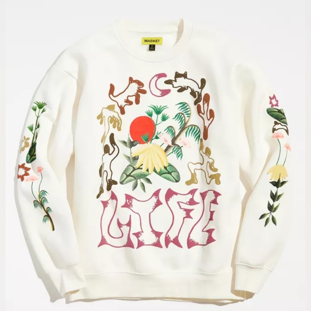 Market x Urban Outfitters Life Cycle Sweatshirt Size Medium